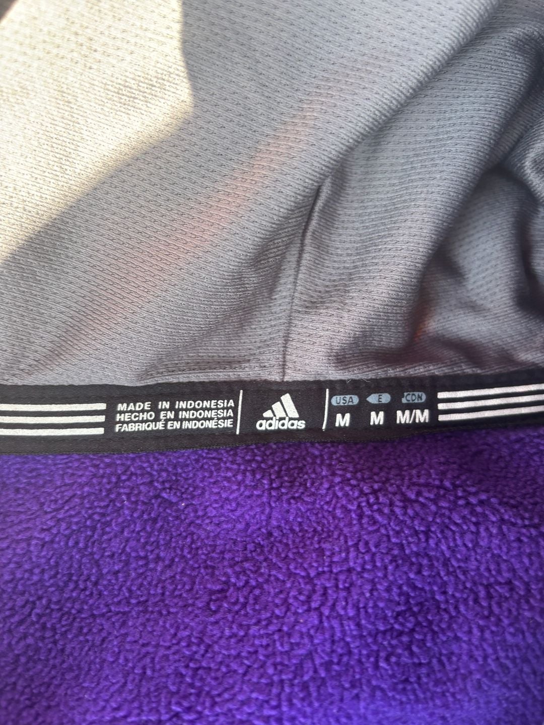 Adidas Lakers Climawarm Full Zip Hoodie Size M 4
