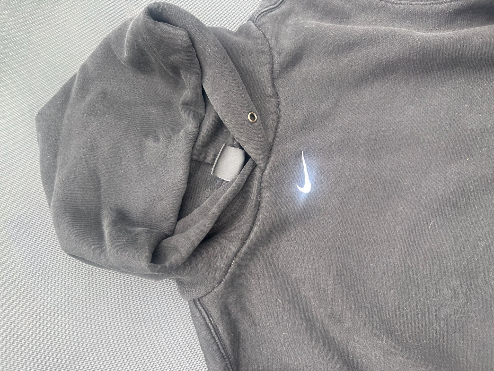 Nike Hoodie Size XL Black Center Swoosh Pullover Sweatshirt 3