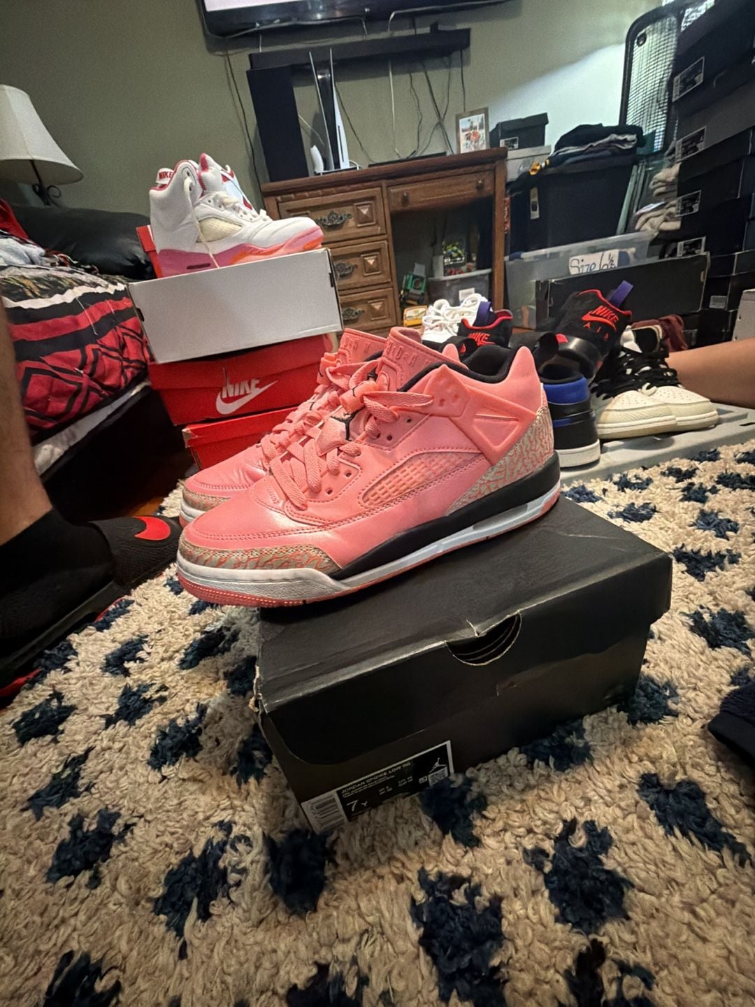 Jordan Spizike Low Size 7Y pink gaze/ pink gaze-white vision rose 4