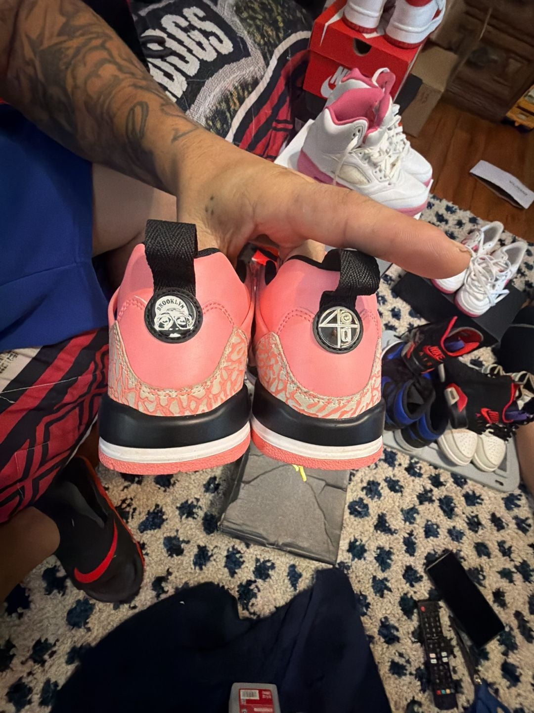 Jordan Spizike Low Size 7Y pink gaze/ pink gaze-white vision rose 6
