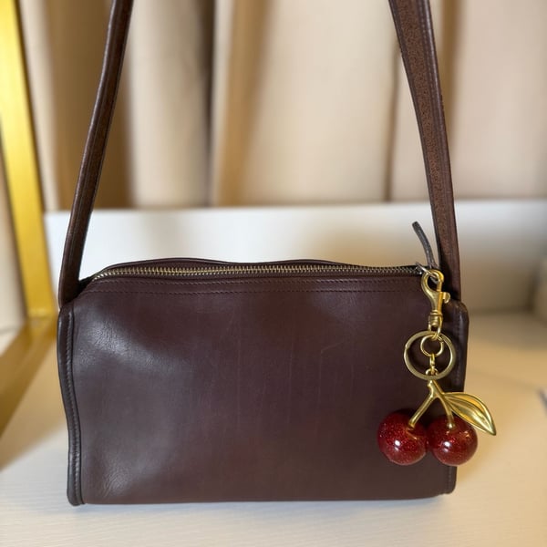 Coach Vintage Bonnie Cashin Basic Leather Shoulder Bag Brown
