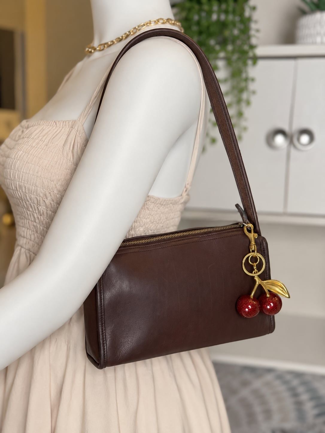 Coach Vintage Bonnie Cashin Basic Leather Shoulder Bag Brown 9