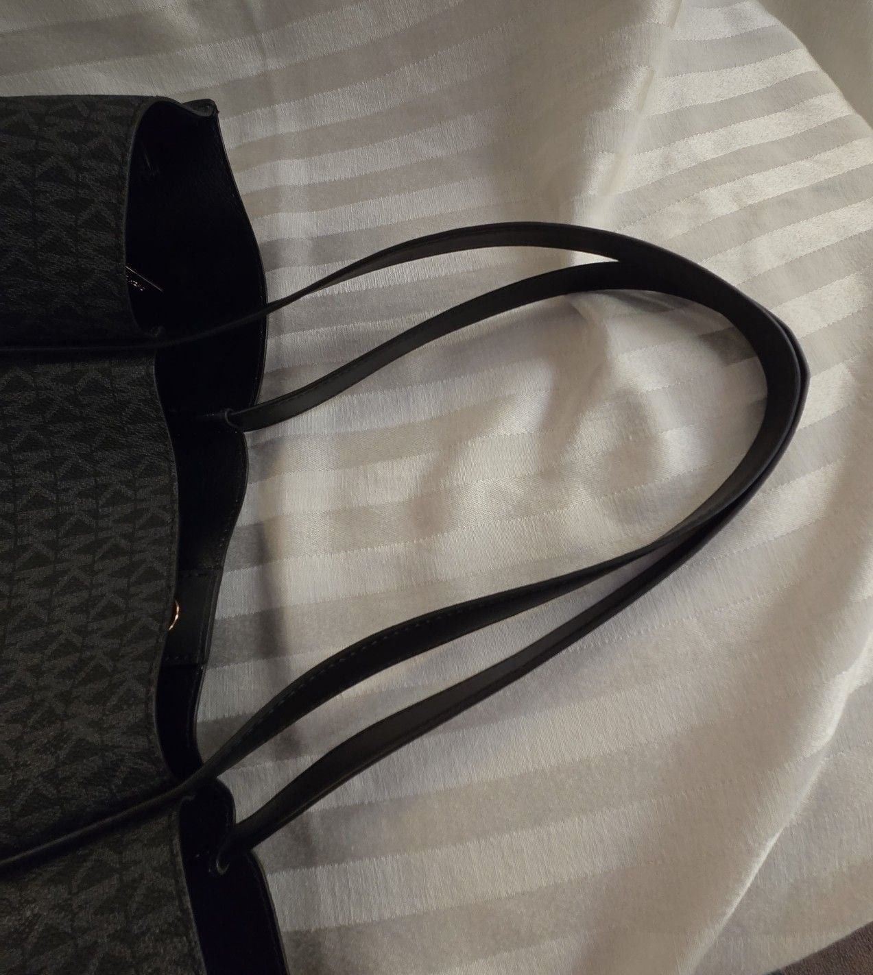 Michael Kors Emilia Large Signature Logo Tote Bag Black 8