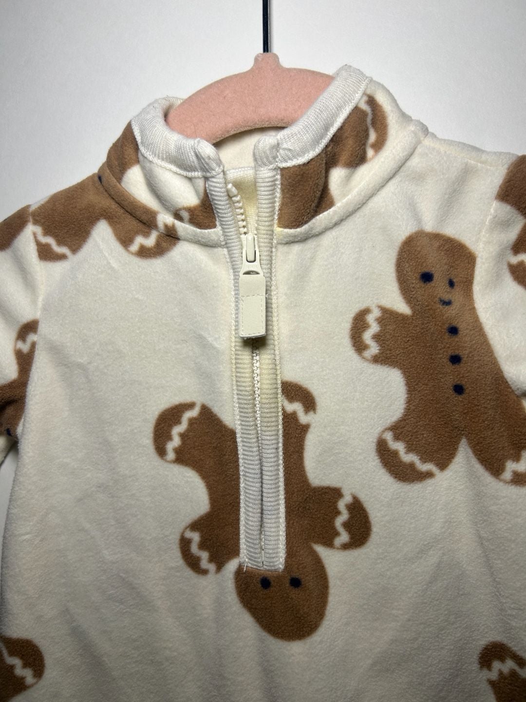 Carter's Child of Mine Gingerbread Fleece Sleep & Play |Size 3-6M 3