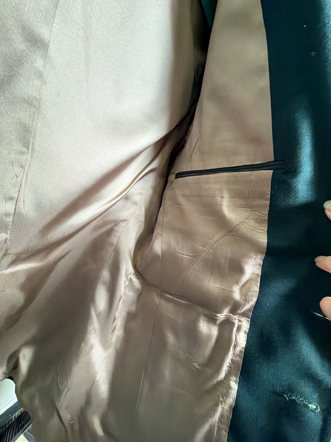 Vintage Green Gold Button Sport Coat Blazer Made in USA 11