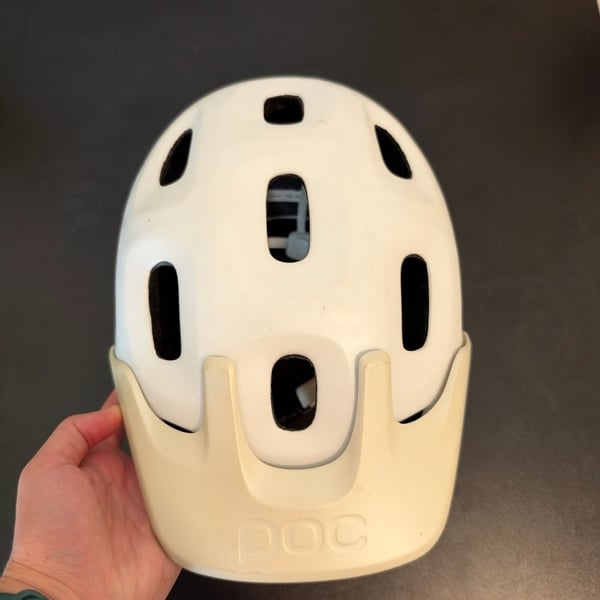 POC Trabec Bike Helmet Size XL/XXL White Mountain Cycling