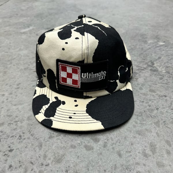 Vintage Purina Ultimate Ext Cow Print Snapback Hat