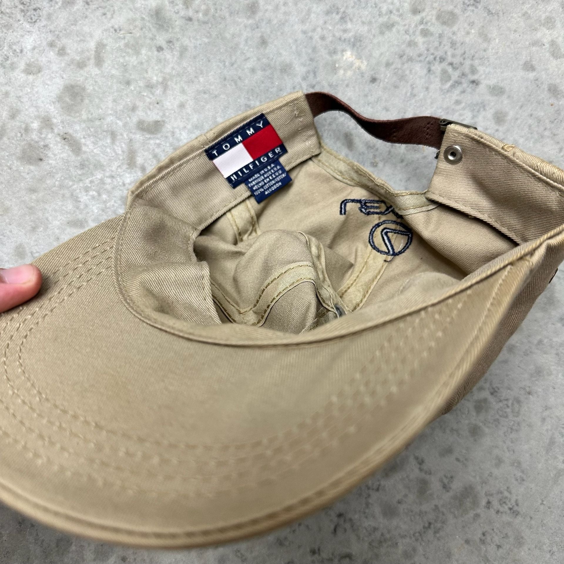 Vintage Tan Tommy Hilfiger Lexus Golf Hat 6