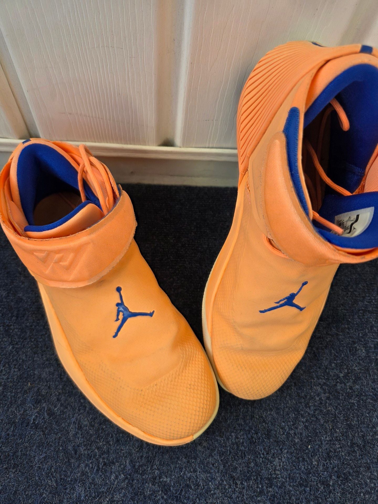 Jordan Super.Fly MVP PF Orange Blue Basketball Shoes 3