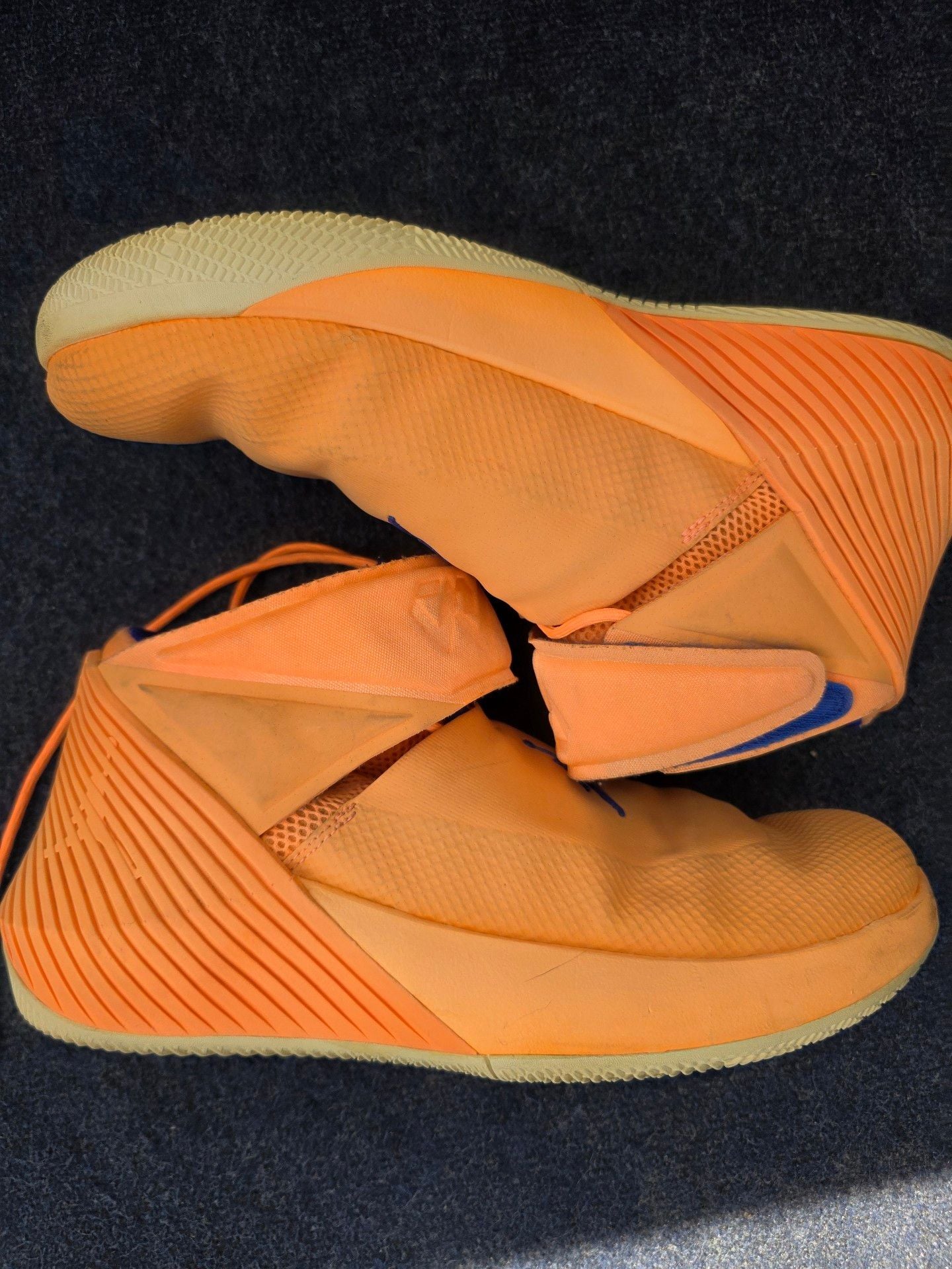 Jordan Super.Fly MVP PF Orange Blue Basketball Shoes 4