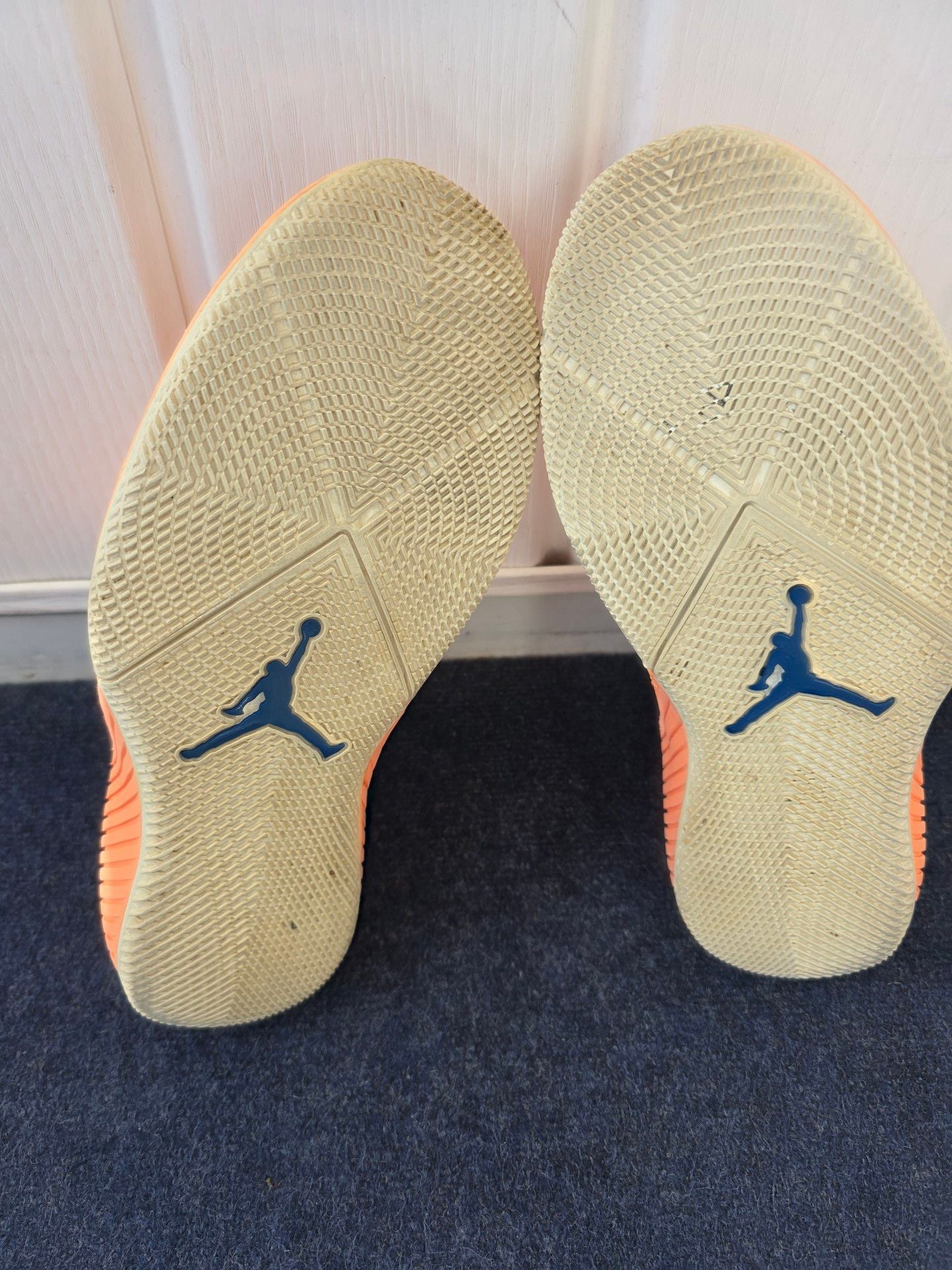 Jordan Super.Fly MVP PF Orange Blue Basketball Shoes 5