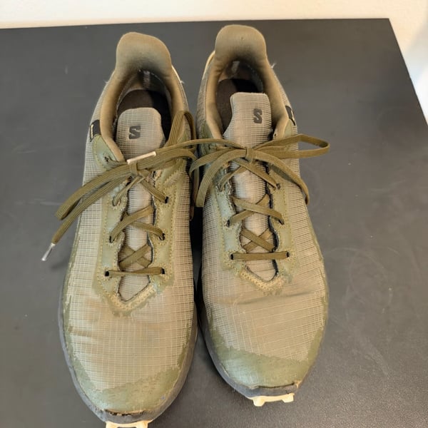 Salomon Alphacross 4 GTX Size 11 Olive Night Trail Running Shoes