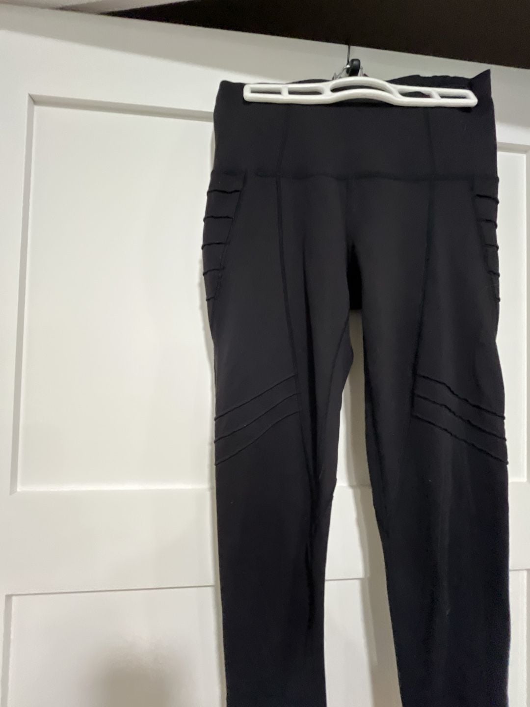 Oiselle Leggings Black Pocket Moto Athletic Pants 4