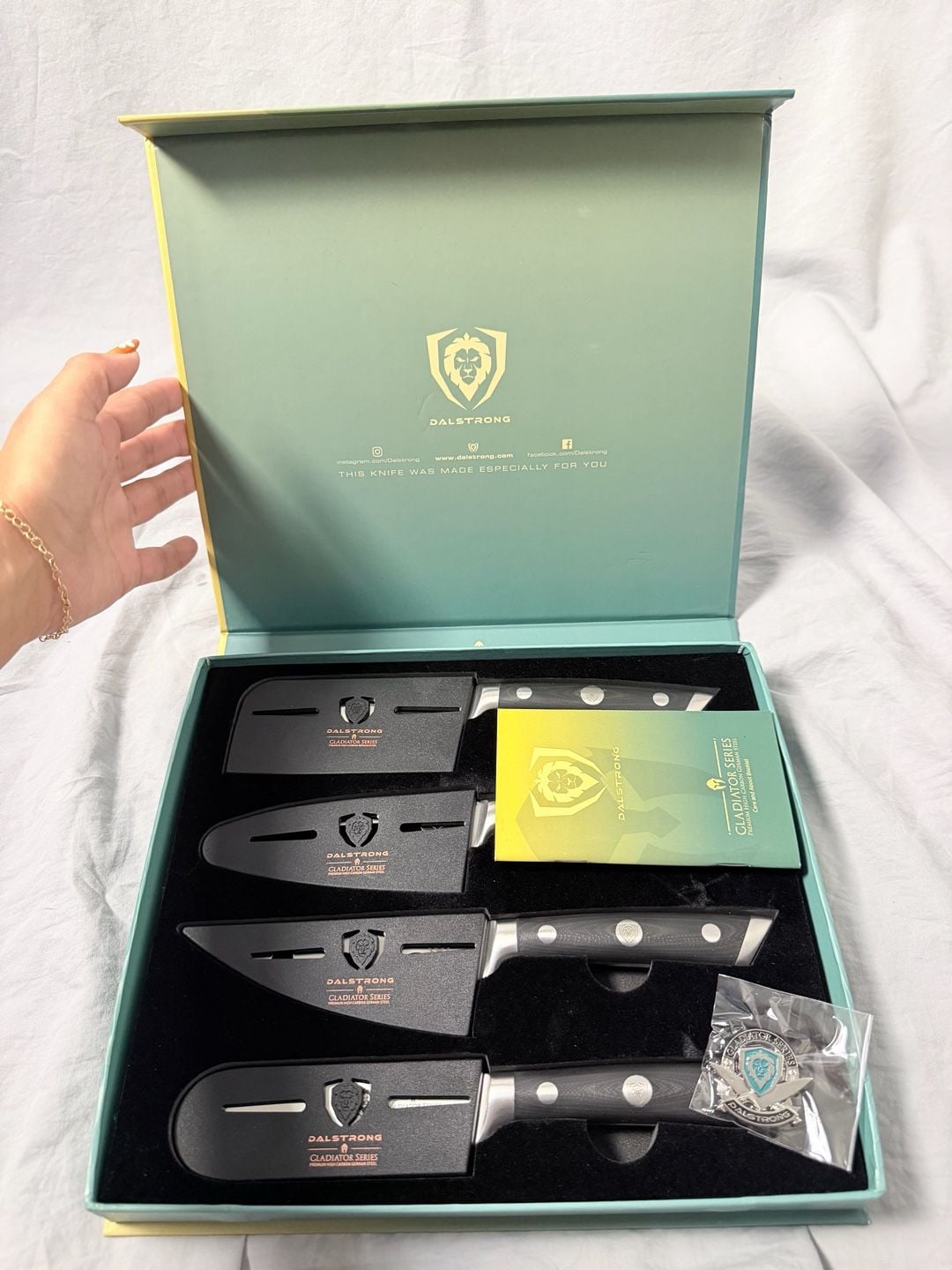 Dalstrong Gladiator Series 4-Piece Cheese Knife Set 3