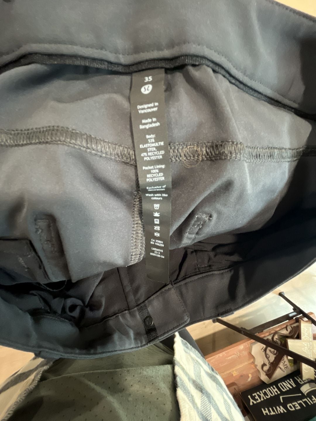 Men’s Lululemon ABC Pant Size 35 Gray 5