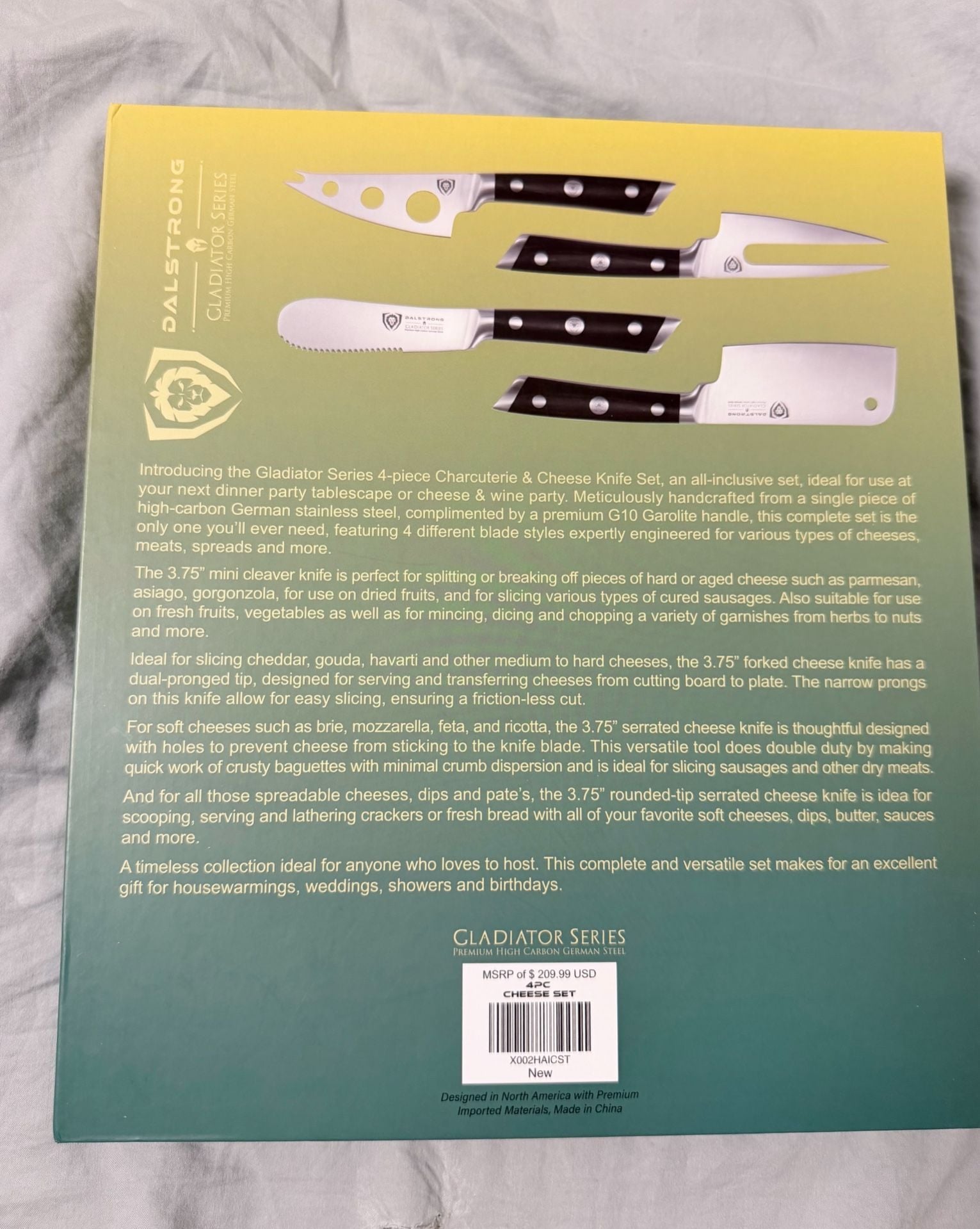 Dalstrong Gladiator Series 4pc Knife Set *Unopened Still Sealed 5