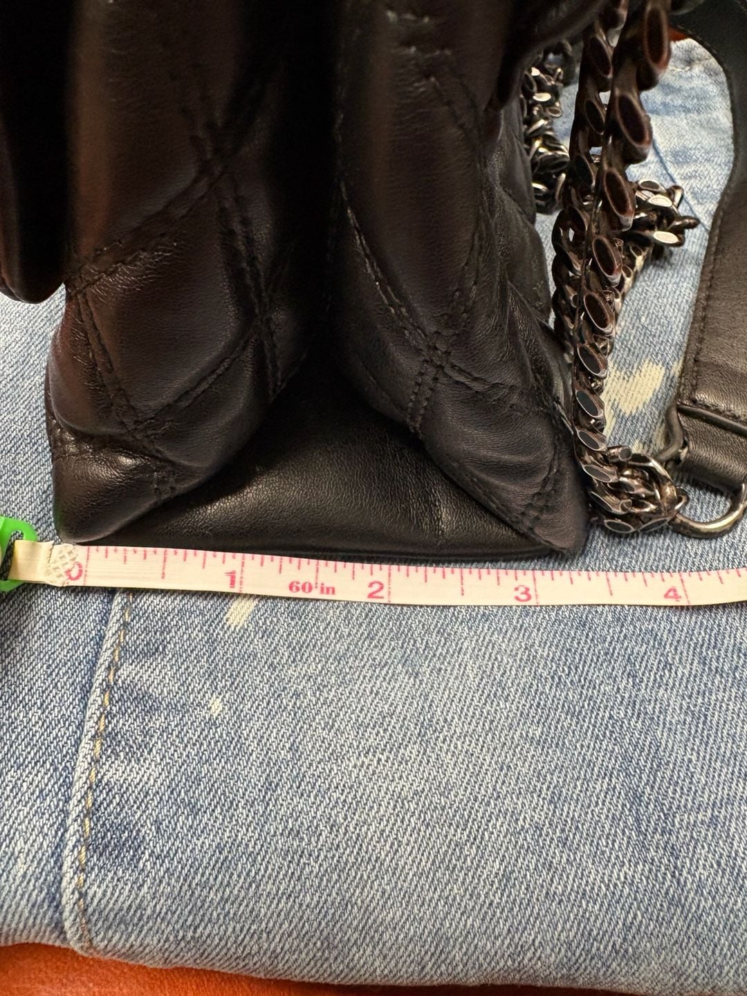 Aldo Quilted Handbag Black Panther Rhinestone Closure 9