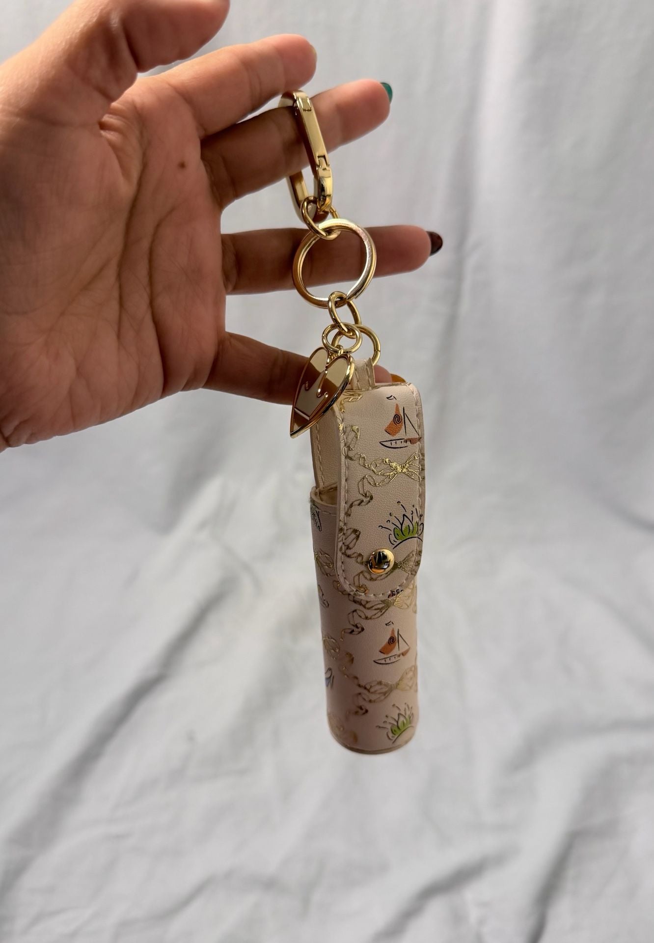 Bath & Body Works Disney Princess Lip Gloss Holder Key Chain 4