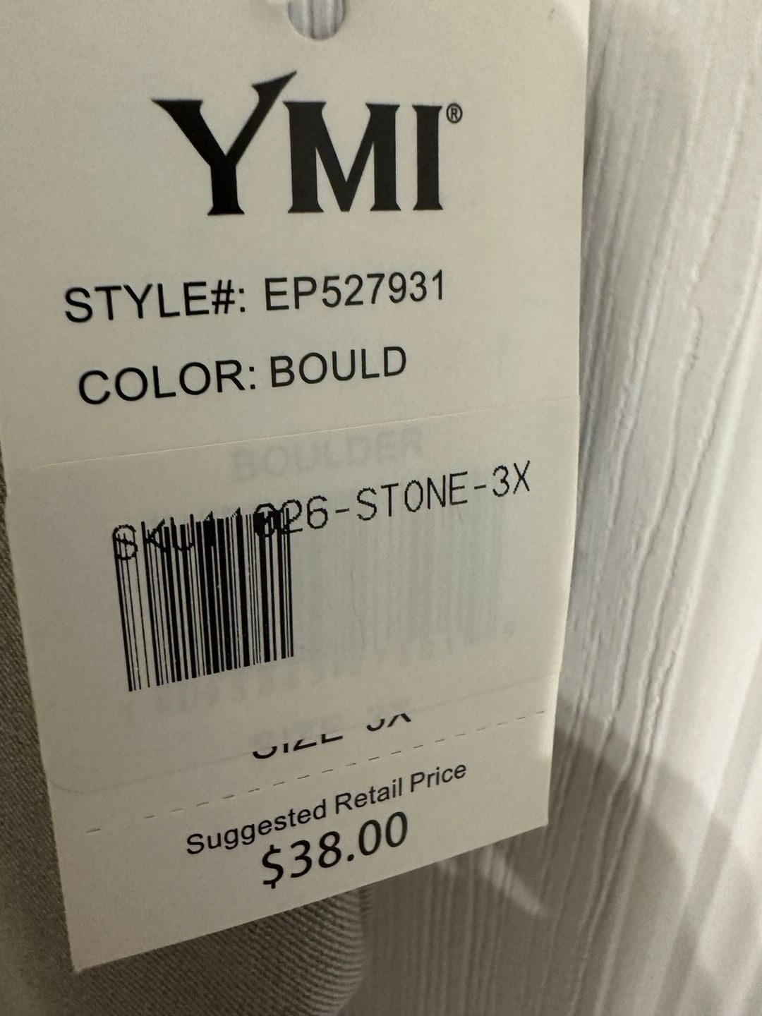 YMI Skinny Pants Size 3X Boulder Stone 5