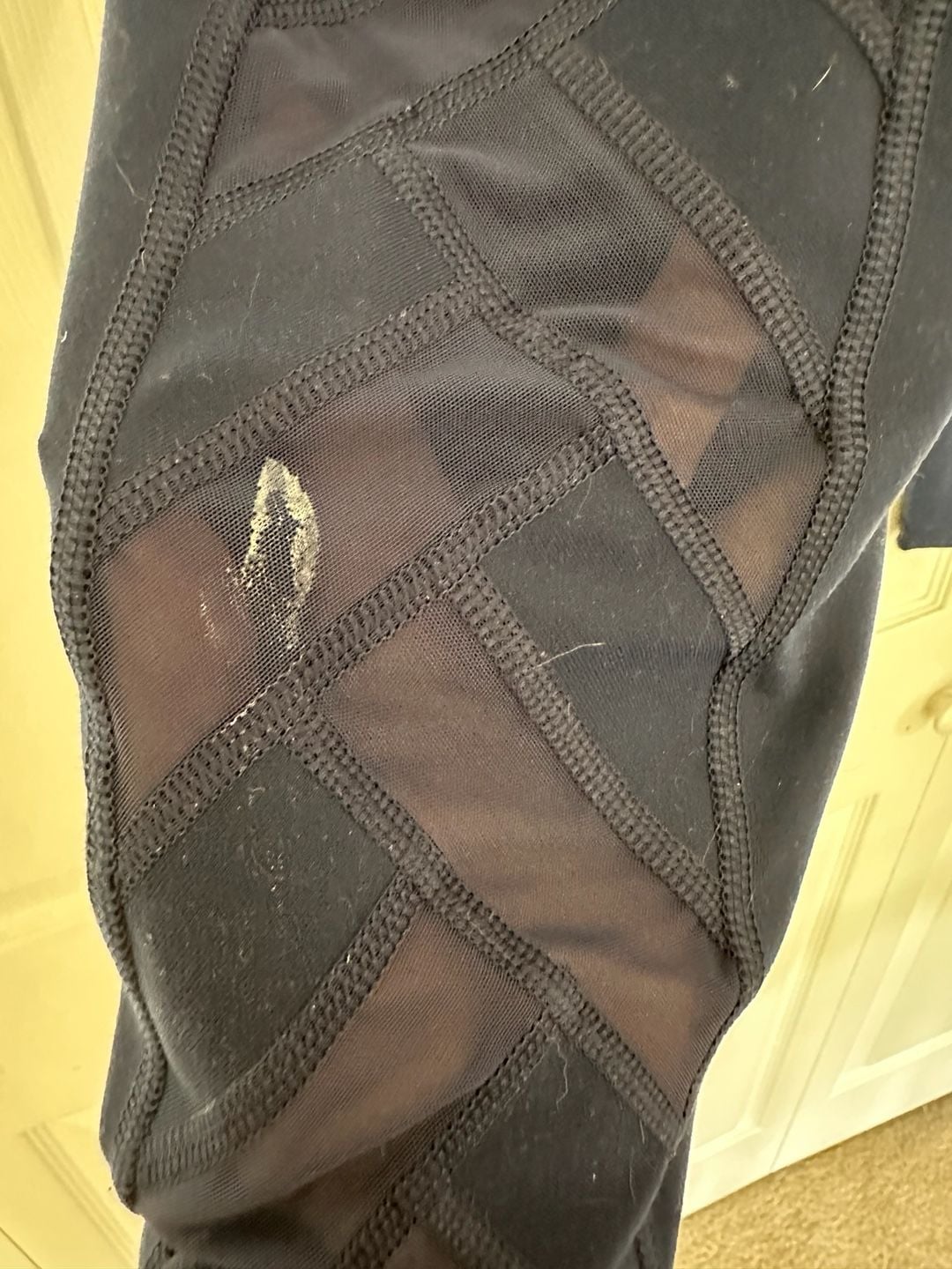 Victoria Sport Knockout Size XL Navy Blue Mesh Workout Leggings 4
