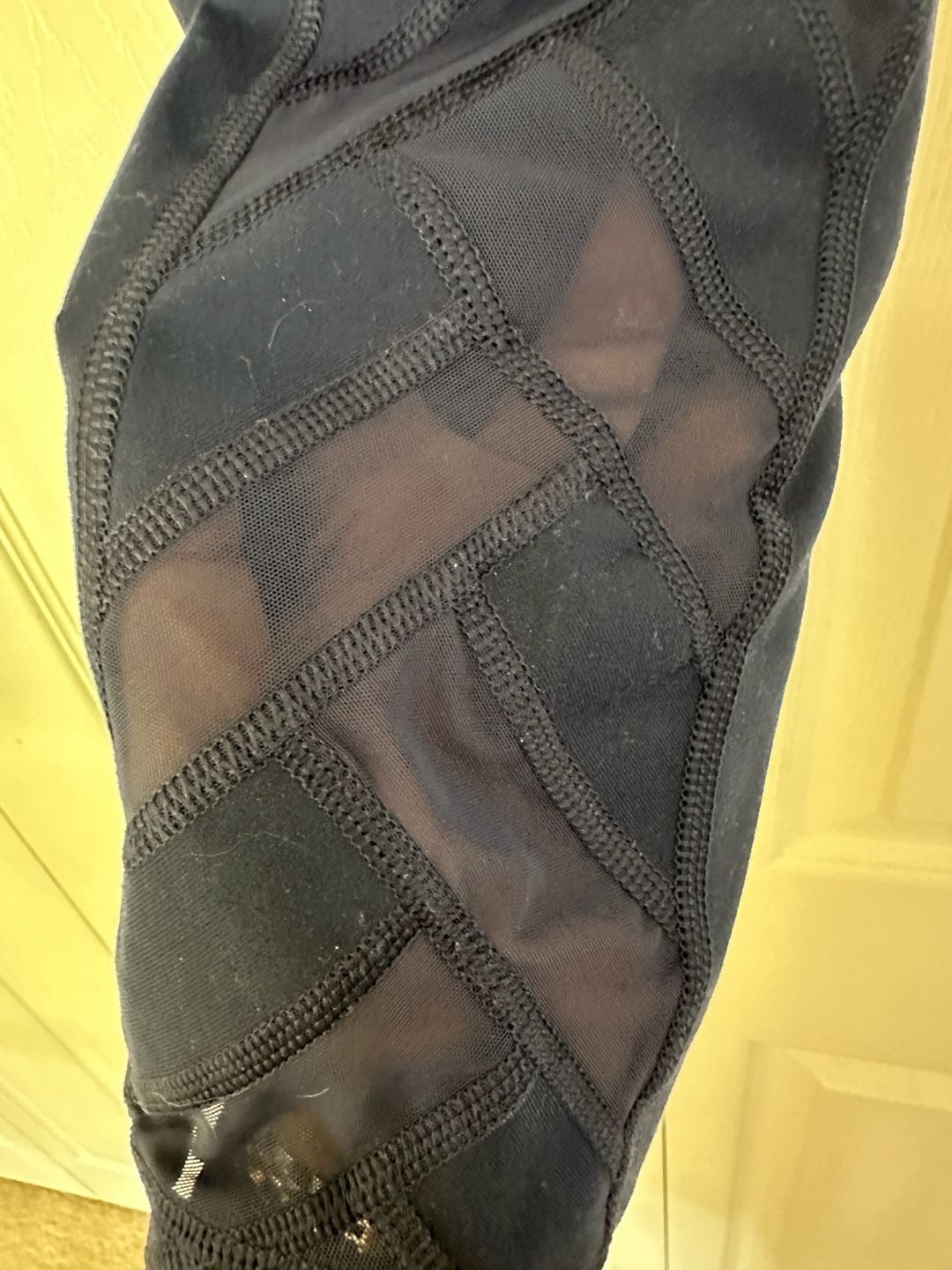 Victoria Sport Knockout Size XL Navy Blue Mesh Workout Leggings 5