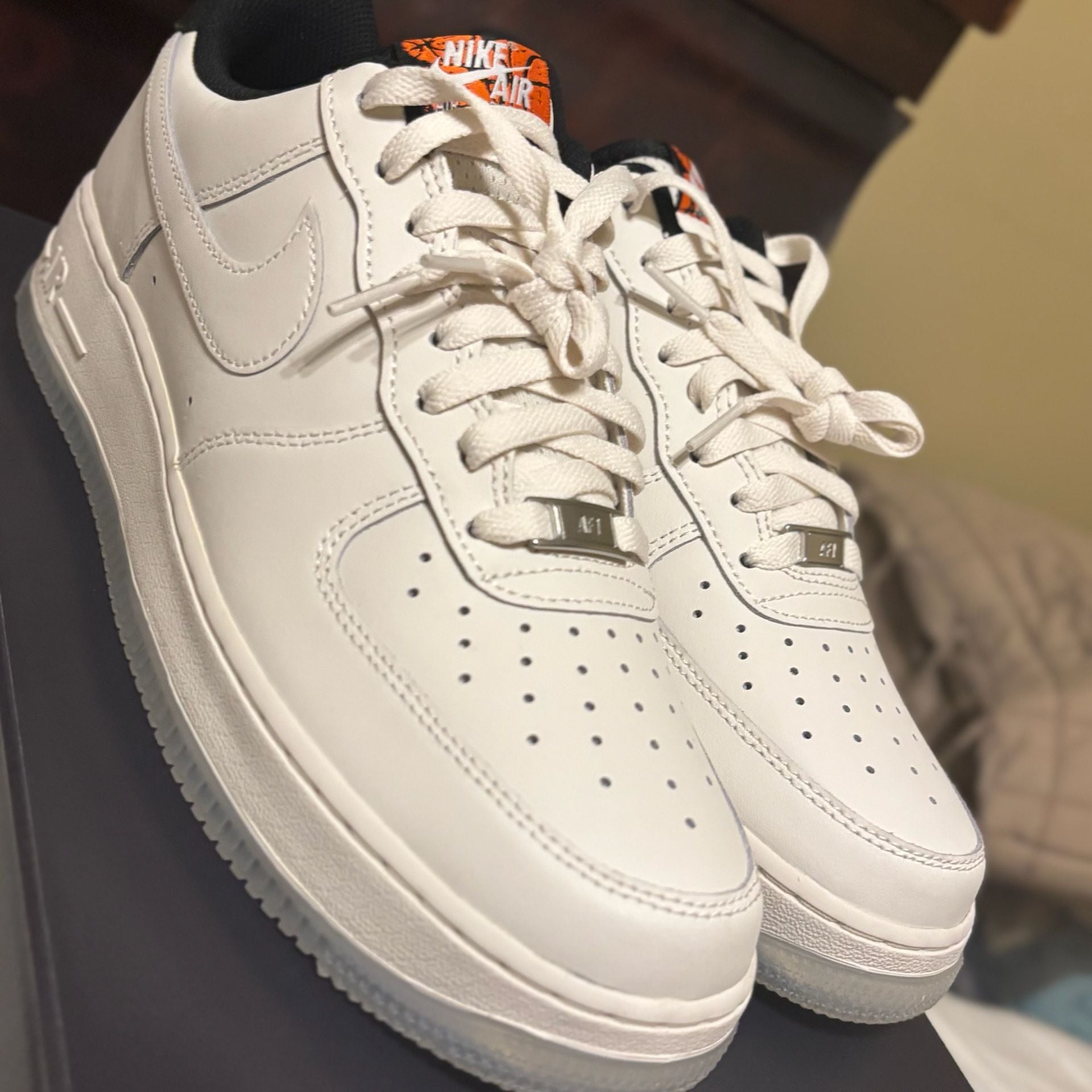 Nike Air Force 1 Low '07 NBA Phantom Size 9.5 White 3
