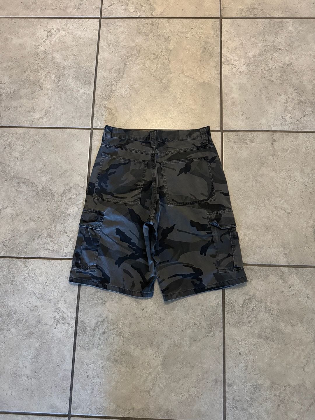 Wrangler Cargo Shorts Gray Camouflage 4