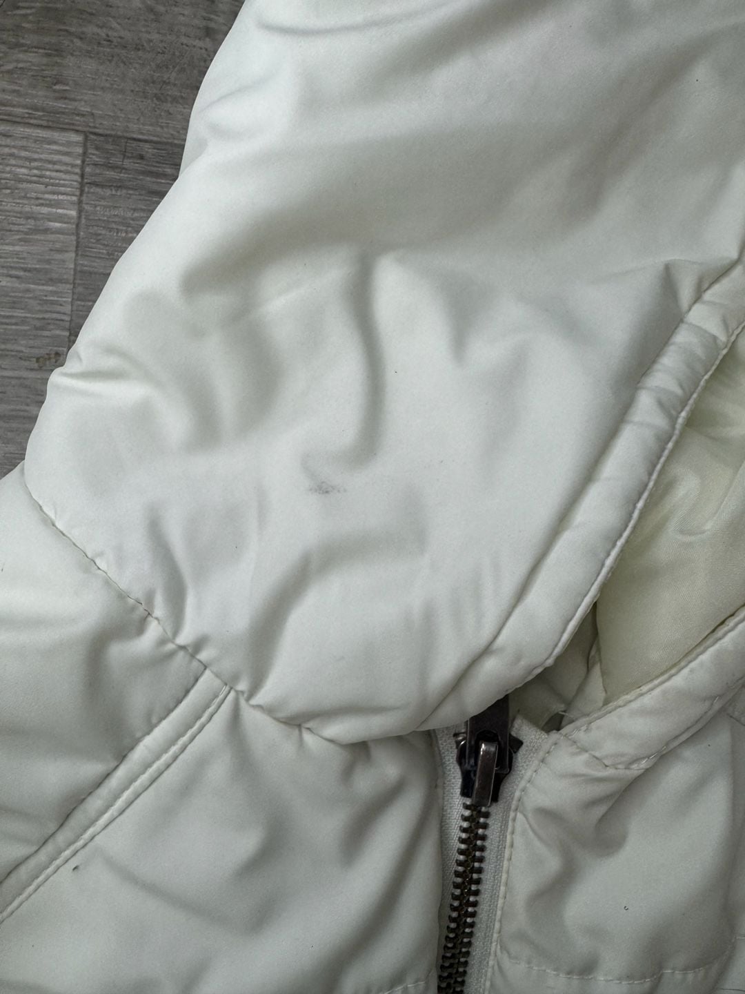 Hurley Kids Puffer Jacket Size M White Full Zip Hooded 8