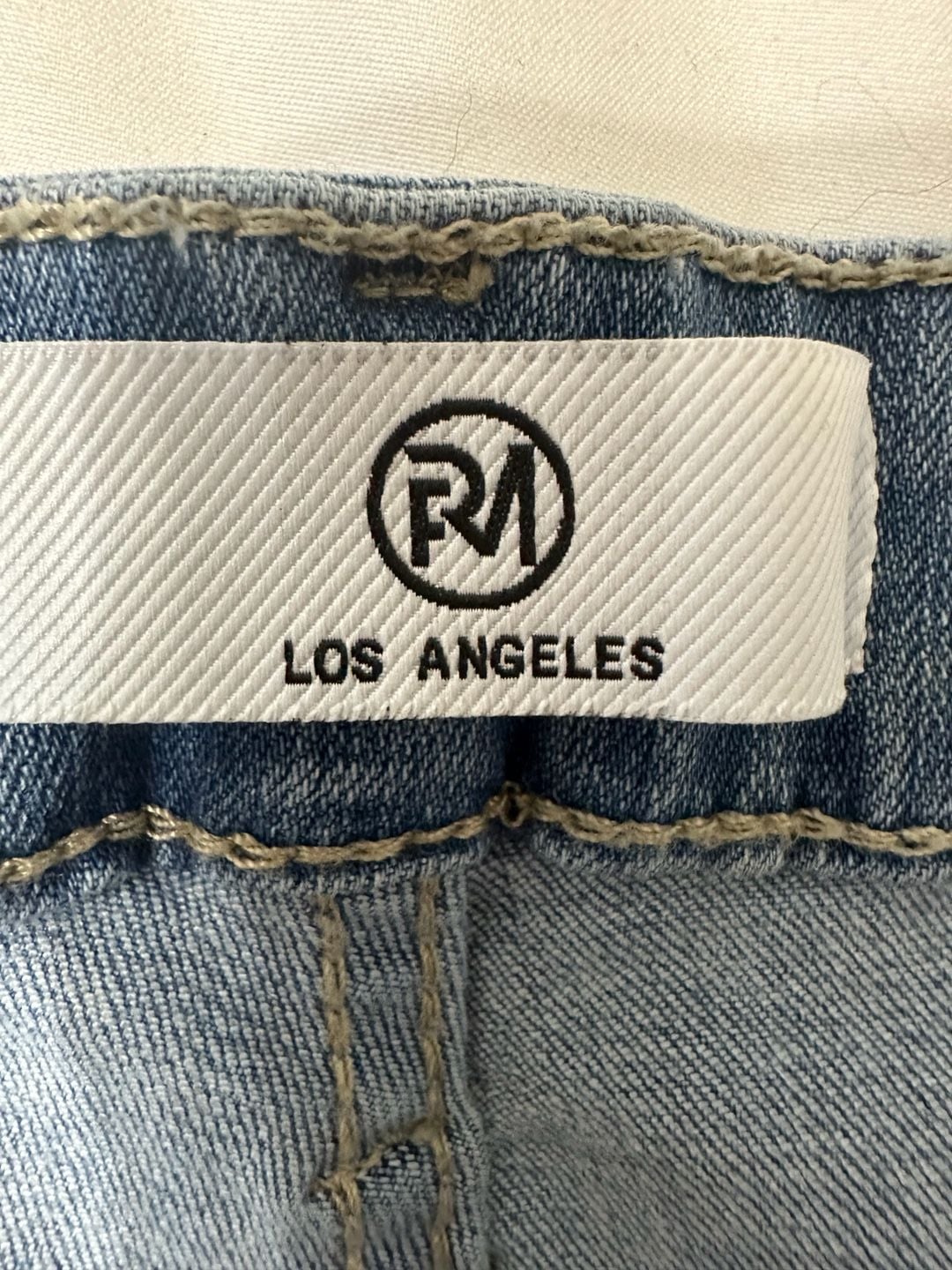 RFM Denim Shorts Size 3X Blue High Rise Raw Hem Plus Size 3