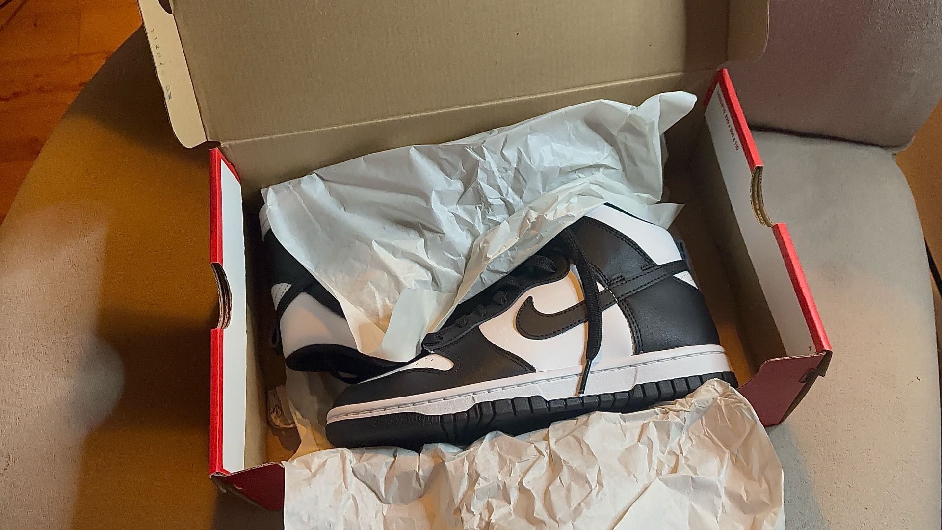 Nike Dunk High Panda Black White Women's Sneakers 10