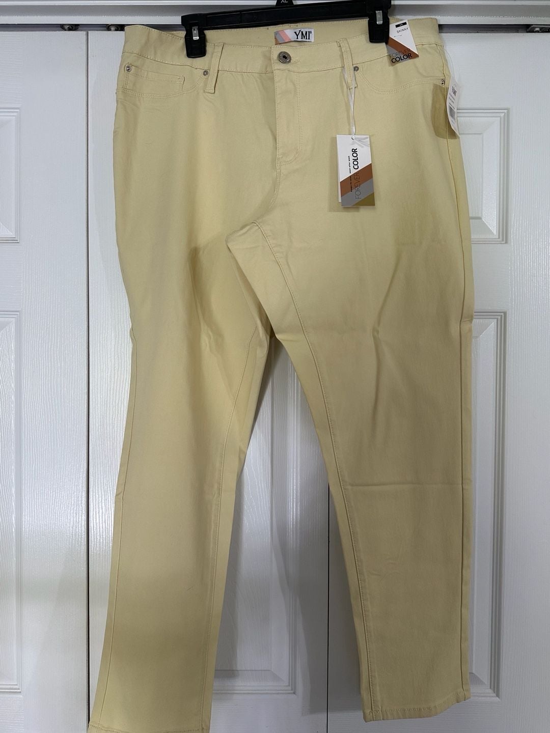 YMI Skinny Jeans Size 3X Banana Cream Forever Color 2