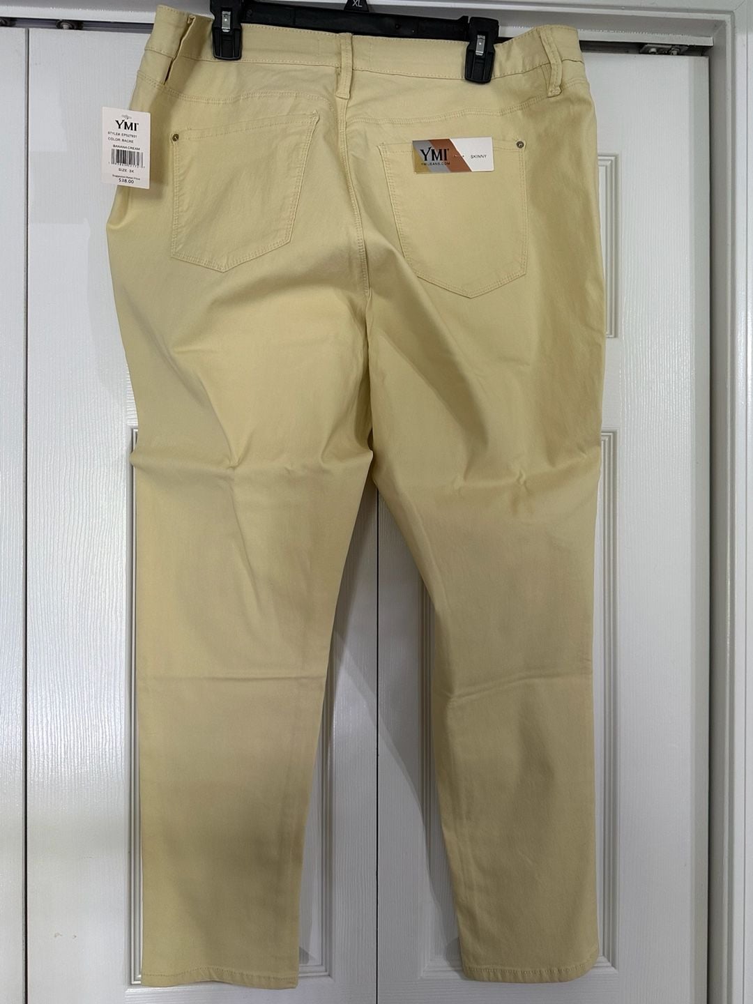 YMI Skinny Jeans Size 3X Banana Cream Forever Color 3