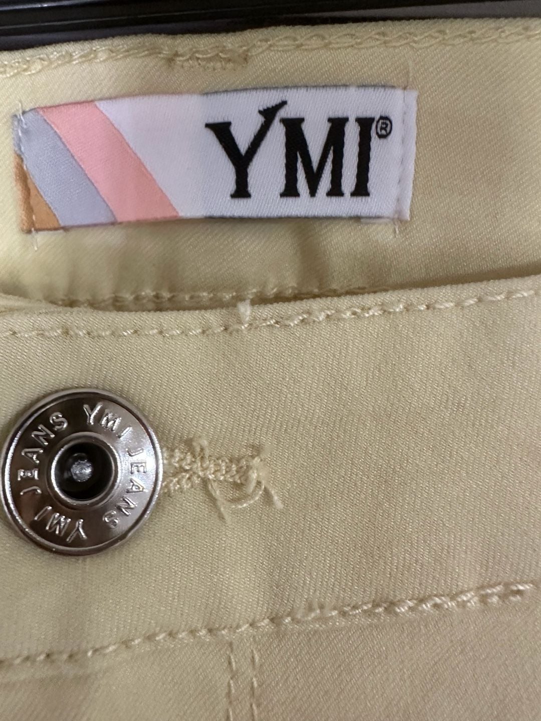 YMI Skinny Jeans Size 3X Banana Cream Forever Color 4