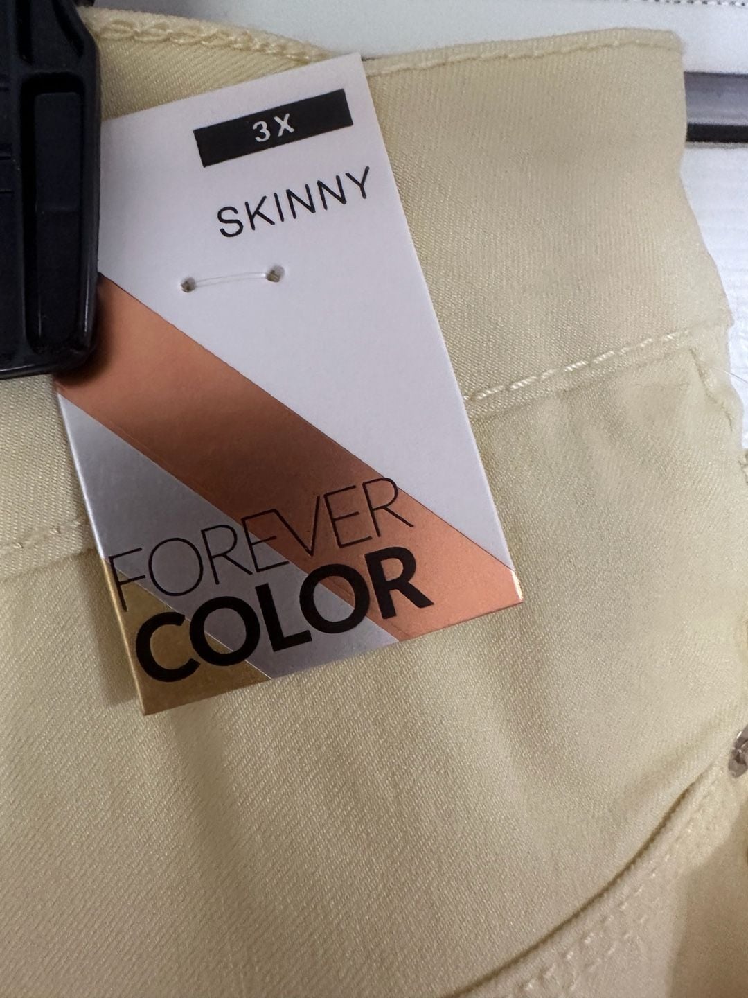 YMI Skinny Jeans Size 3X Banana Cream Forever Color 5