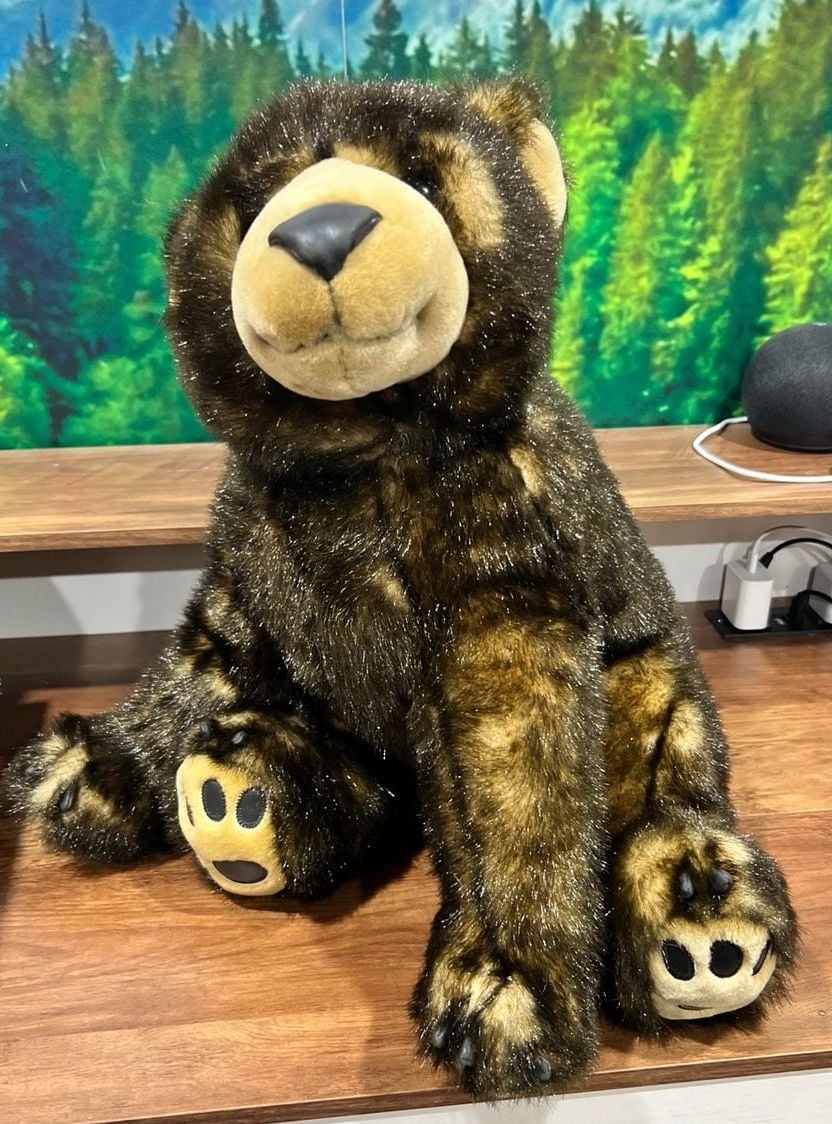 Animal Alley 2000 Realistic Brown Grizzly Bear Plush Stuffed Animal 1