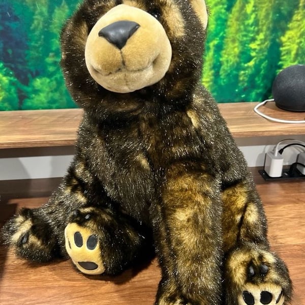 Animal Alley 2000 Realistic Brown Grizzly Bear Plush Stuffed Animal