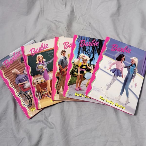Barbie Hardcover Book Lot of 5 Grolier Vintage 90s