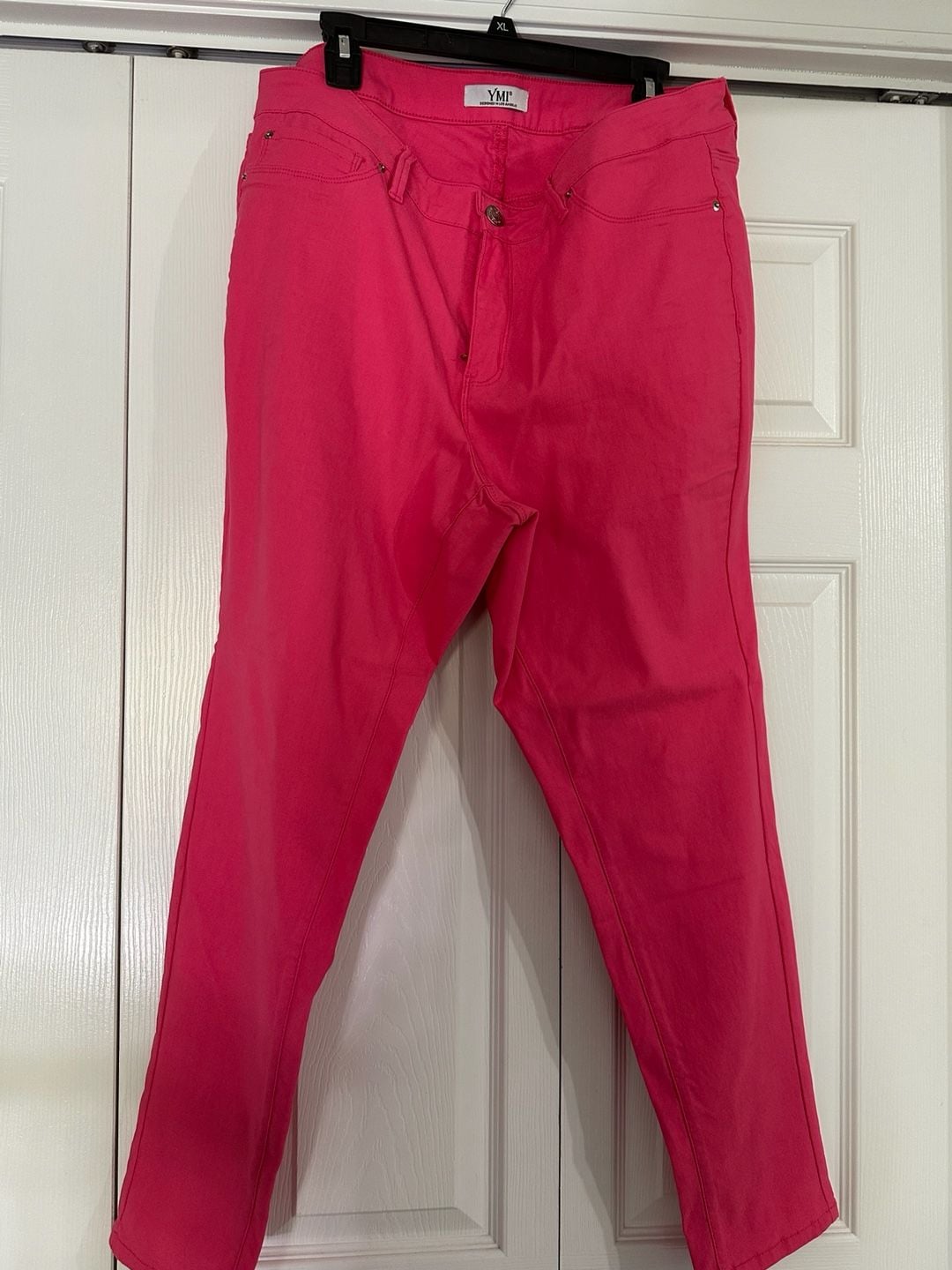 YMI Jeans Pants Size 3X Hot Pink Stretch Ankle Slim 2