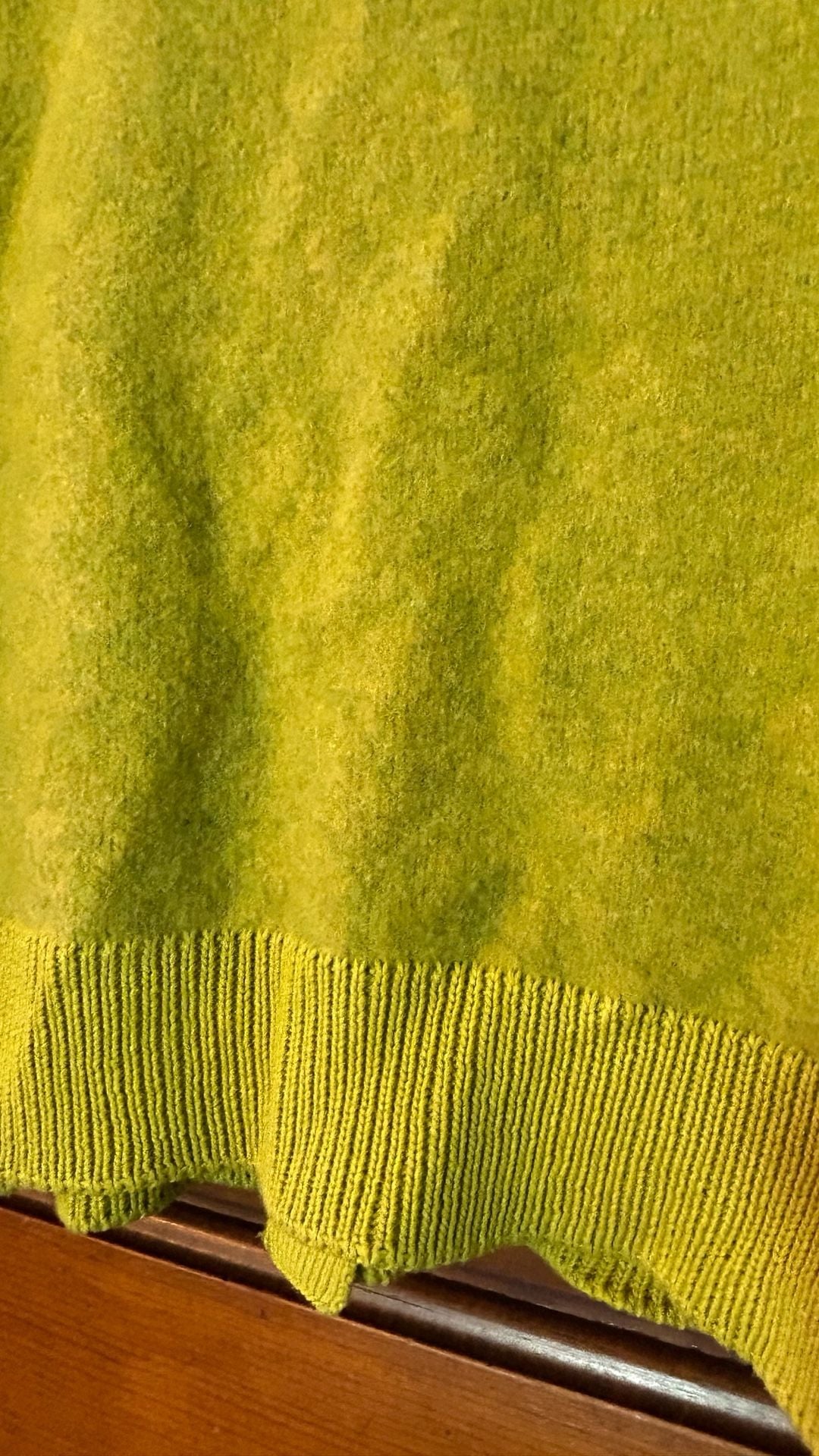 Anecdote Cardigan Size XS Yellow Mohair Blend V-Neck Sweater 8