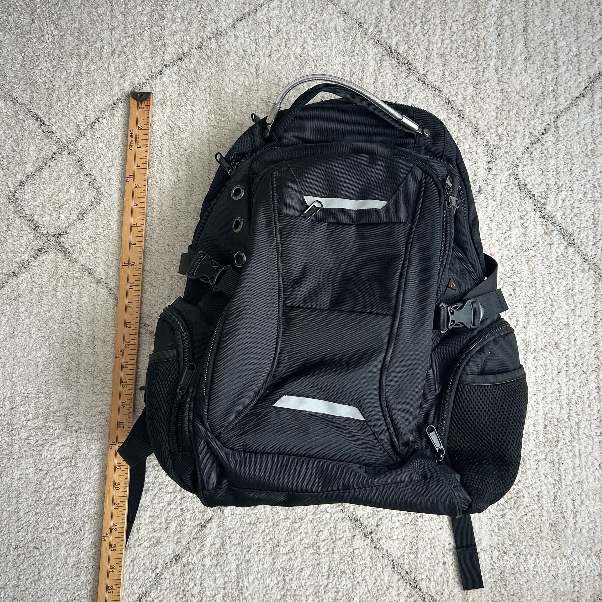 Billiton Mashi Water Proof Backpack Black 17 Inch Travel Laptop Bag 3