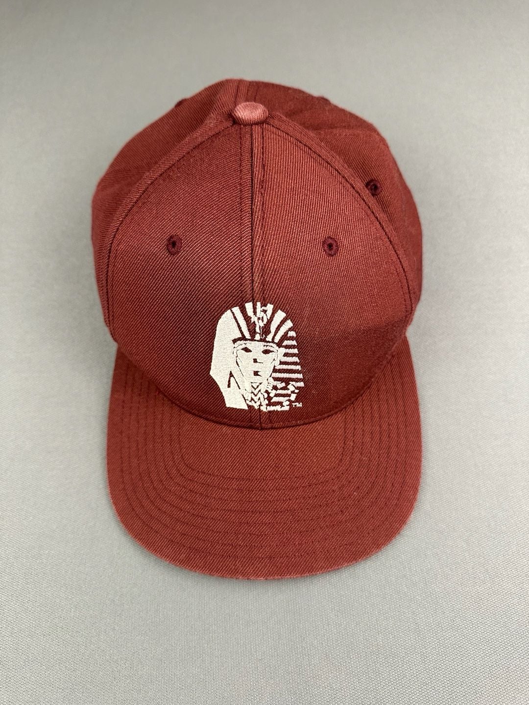 Last Kings Snapback Hat Maroon White Pharaoh Logo Made In USA 2