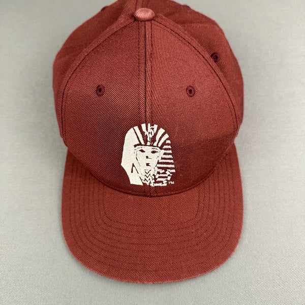 Last Kings Snapback Hat Maroon White Pharaoh Logo Made In USA