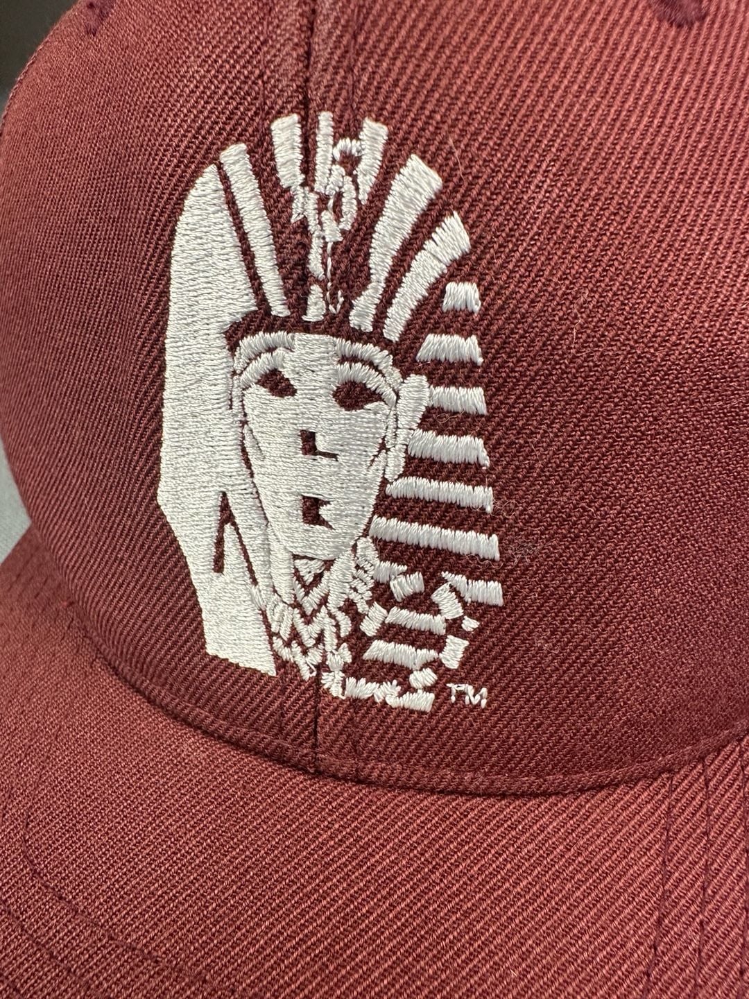 Last Kings Snapback Hat Maroon White Pharaoh Logo Made In USA 5