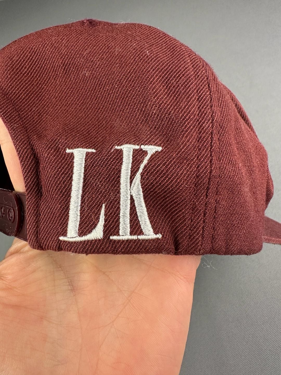 Last Kings Snapback Hat Maroon White Pharaoh Logo Made In USA 6
