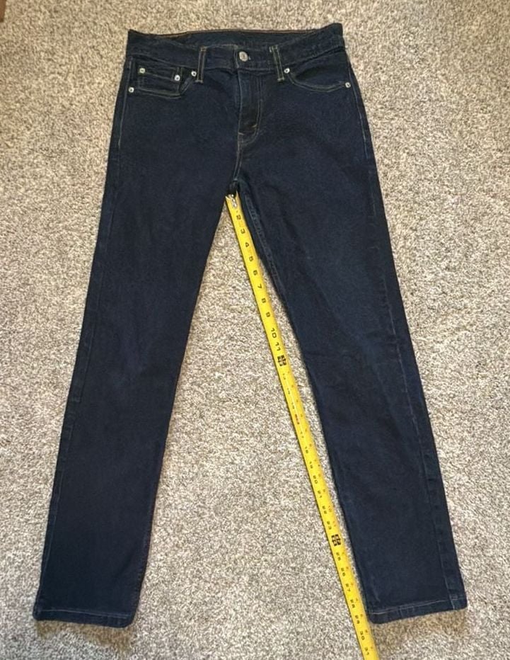 Men’s Levi's 511 Slim Fit Jeans W30 L32 Dark Wash Denim Pants 2