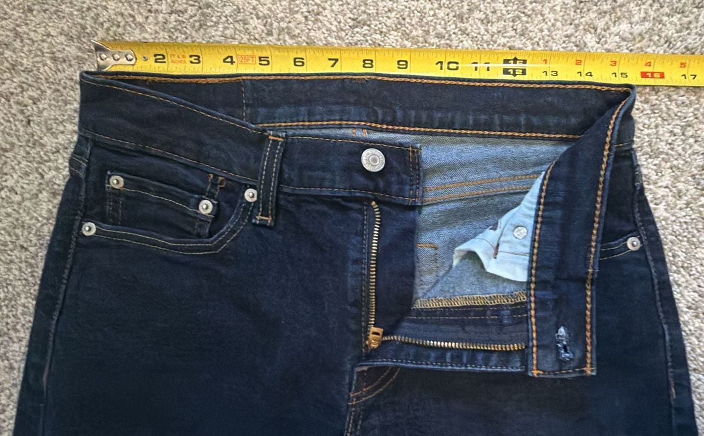 Men’s Levi's 511 Slim Fit Jeans W30 L32 Dark Wash Denim Pants 5