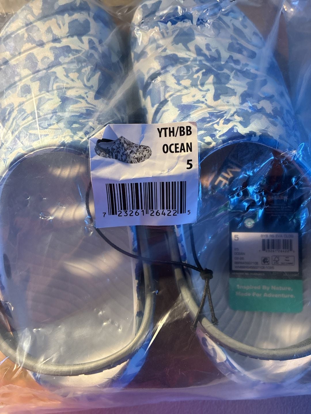 Rugged Shark BYB RS EVA Clog Size 5 Ocean Blue Camo 3