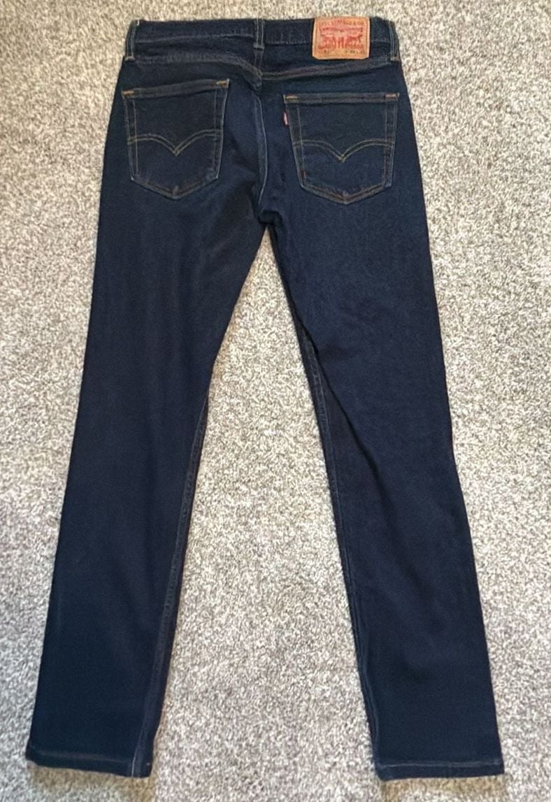 Men’s Levi's 511 Slim Fit Jeans W30 L32 Dark Wash Denim Pants 6