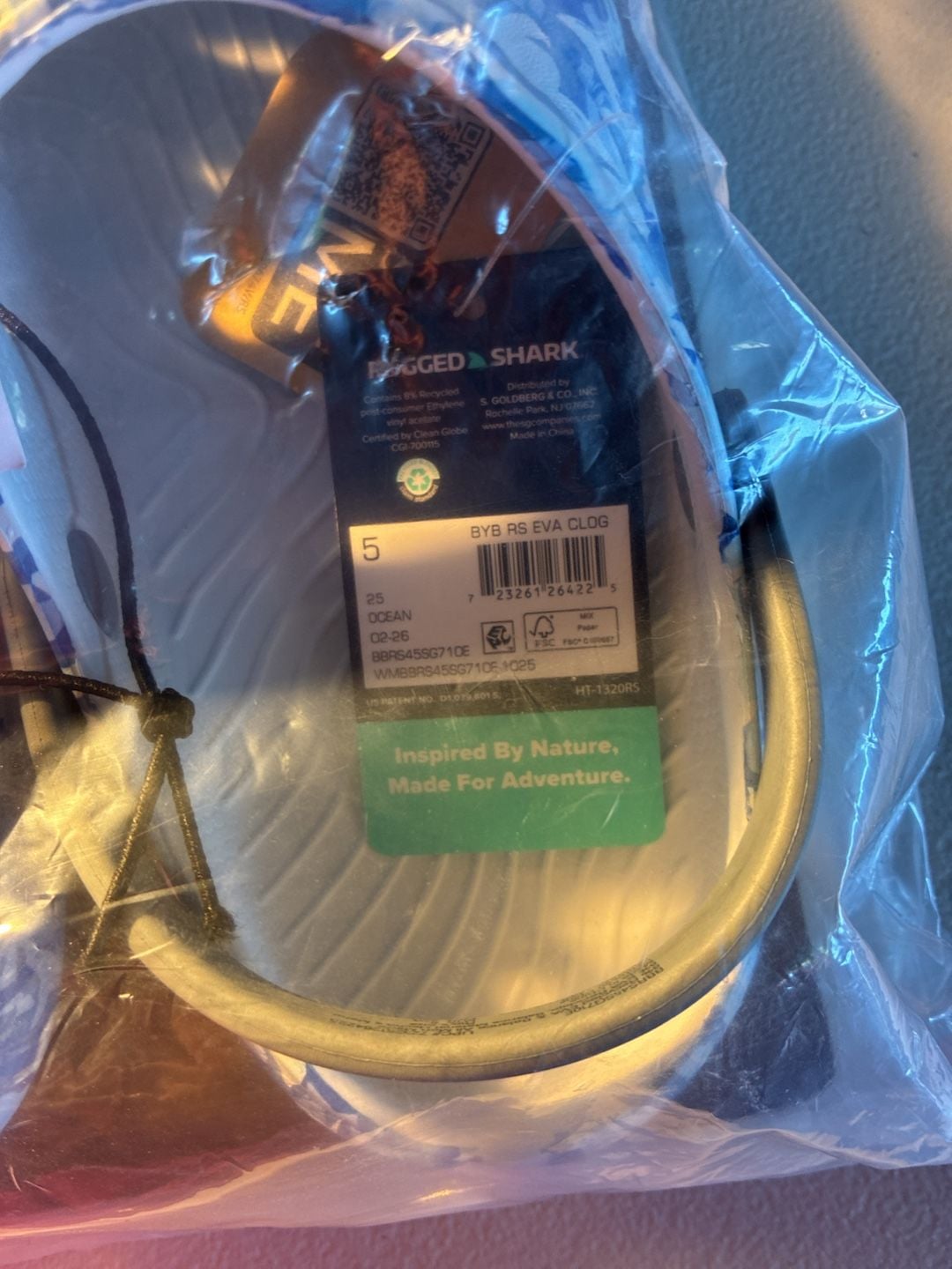 Rugged Shark BYB RS EVA Clog Size 5 Ocean Blue Camo 4