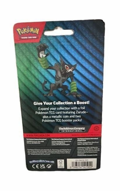 Pokemon Trading Card Game Zarude Blister Pack 2